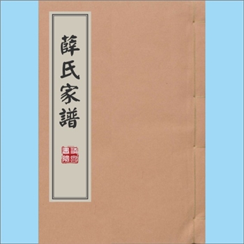 薛-福建莆田-仙游县枫亭下桥薛氏1823版《薛家族谱》：薛明志主编，道光三年（1823年）手写本，廉村始祖