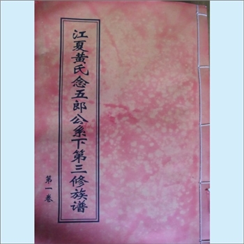 黄-江西赣州-瑞金市瑞林镇上芫村黄氏2007版《江夏黄氏念五郎公系下第三修族谱》：邵武黄氏峭山-城公位下谱